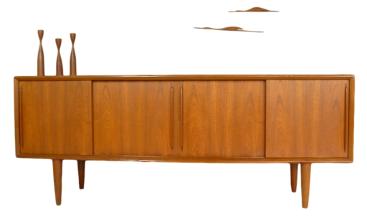 H. P. Hansen bow front sideboard