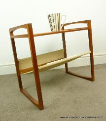 danish teak magazine rack