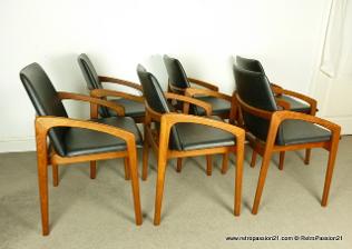 Kai Kristiansen teak dining chairs