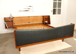 Hans Wegner Teak Cane Bed