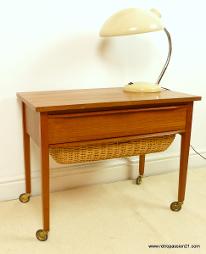 Danish Teak Sewing Table