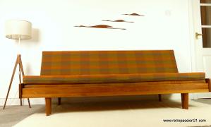 Danish teak daybed sofa bed