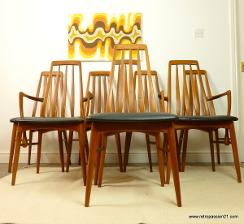 teak niels koefoeds eva chairs